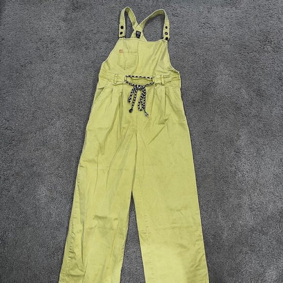 URBAN OUTFITTERS BDG Women's BRAT Green belted Dungarees-overalls -EUC - Size S - Picture 1 of 14